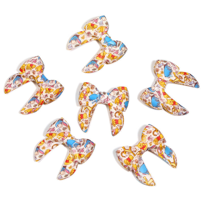 3D Iridescent Silicone Bow Beads