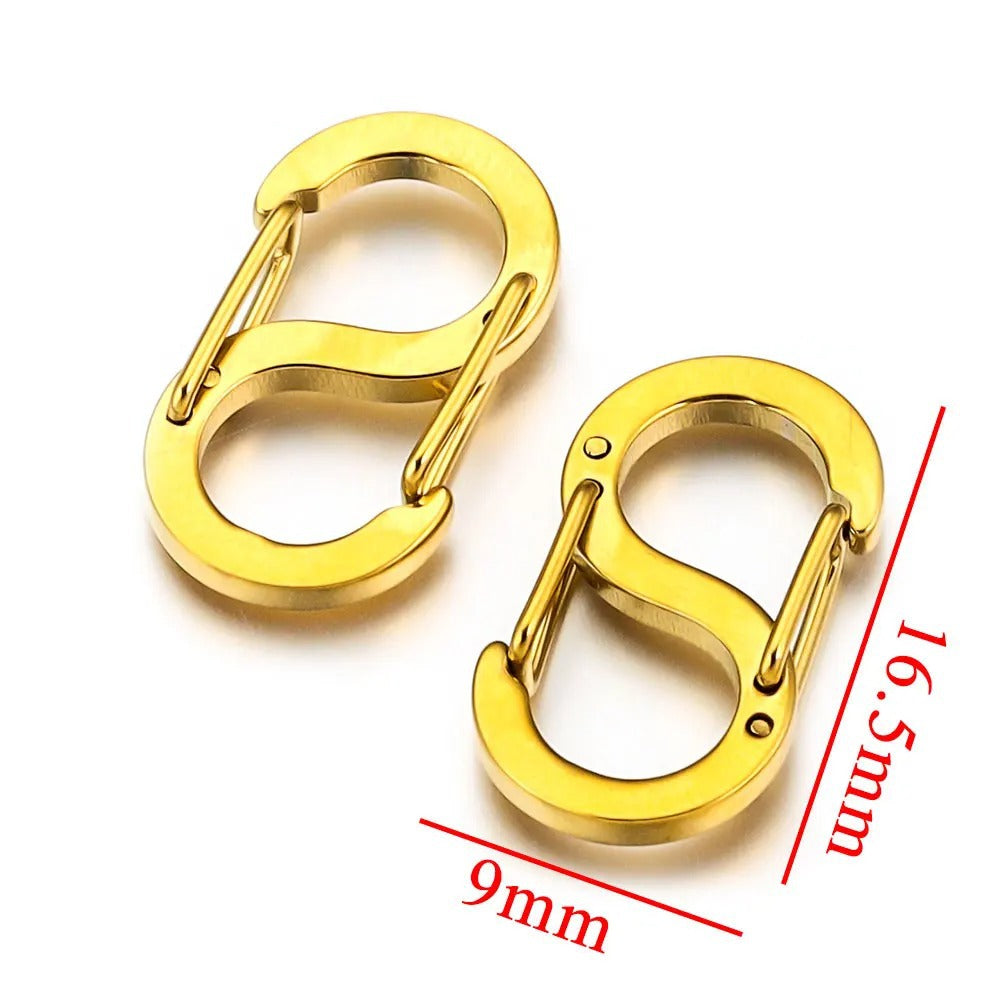 Stainless Steel Figure-8 & S-Shaped Clasps