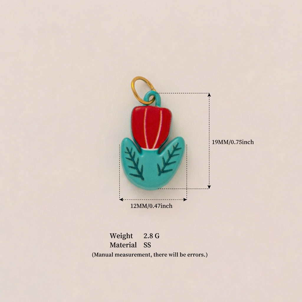 Bird & Flower Pendant Charms