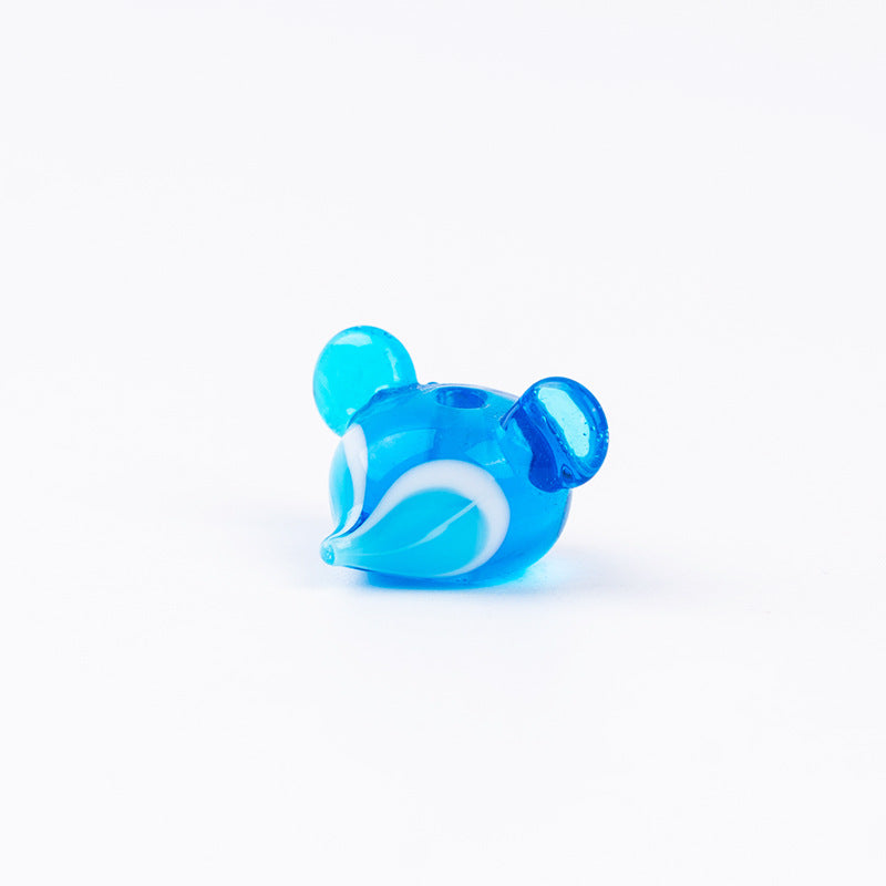 Cute Fox Glass Pendant Beads