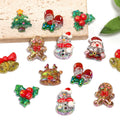 Christmas Resin Beads – Cute Santa Claus & Gingerbread Man Cartoon Beads for DIY Bracelets, Beadable Pens & Holiday Jewelry Making