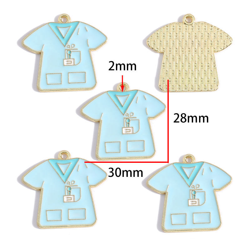 Nurse Hat & Medical Tool Alloy Charms – Colorful Healthcare-Themed Pendants for DIY Bracelets, Keychains & Jewelry Making