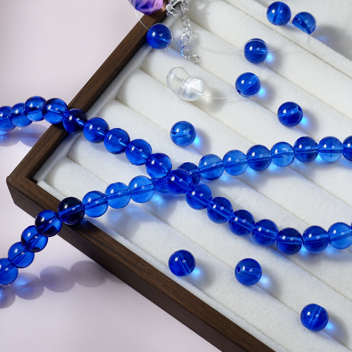 Glass Crystal-Style Round Beads