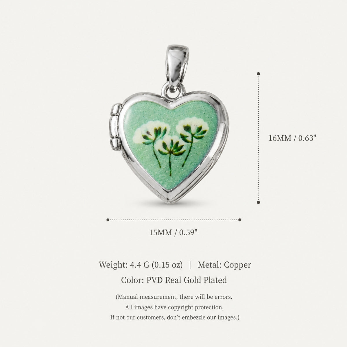 Pocket Watch & Heart Charms