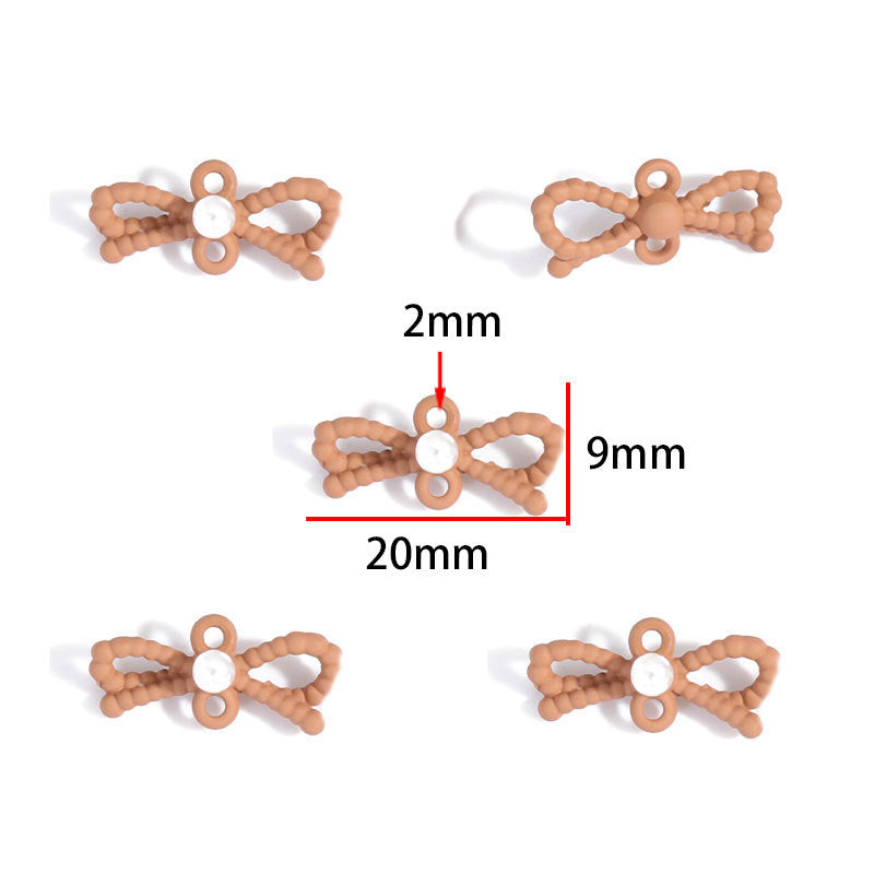Colorful Painted Alloy Bow Charms – Fashion Ribbon Pendants for DIY Earrings, Necklaces, Hair Accessories & Jewelry Making