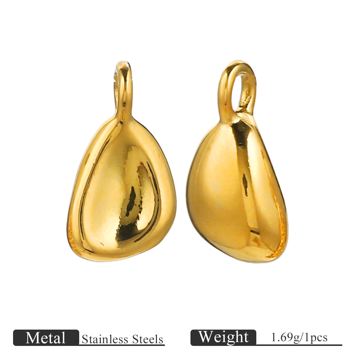 Assorted Stainless Steel Statement Pendant Charms