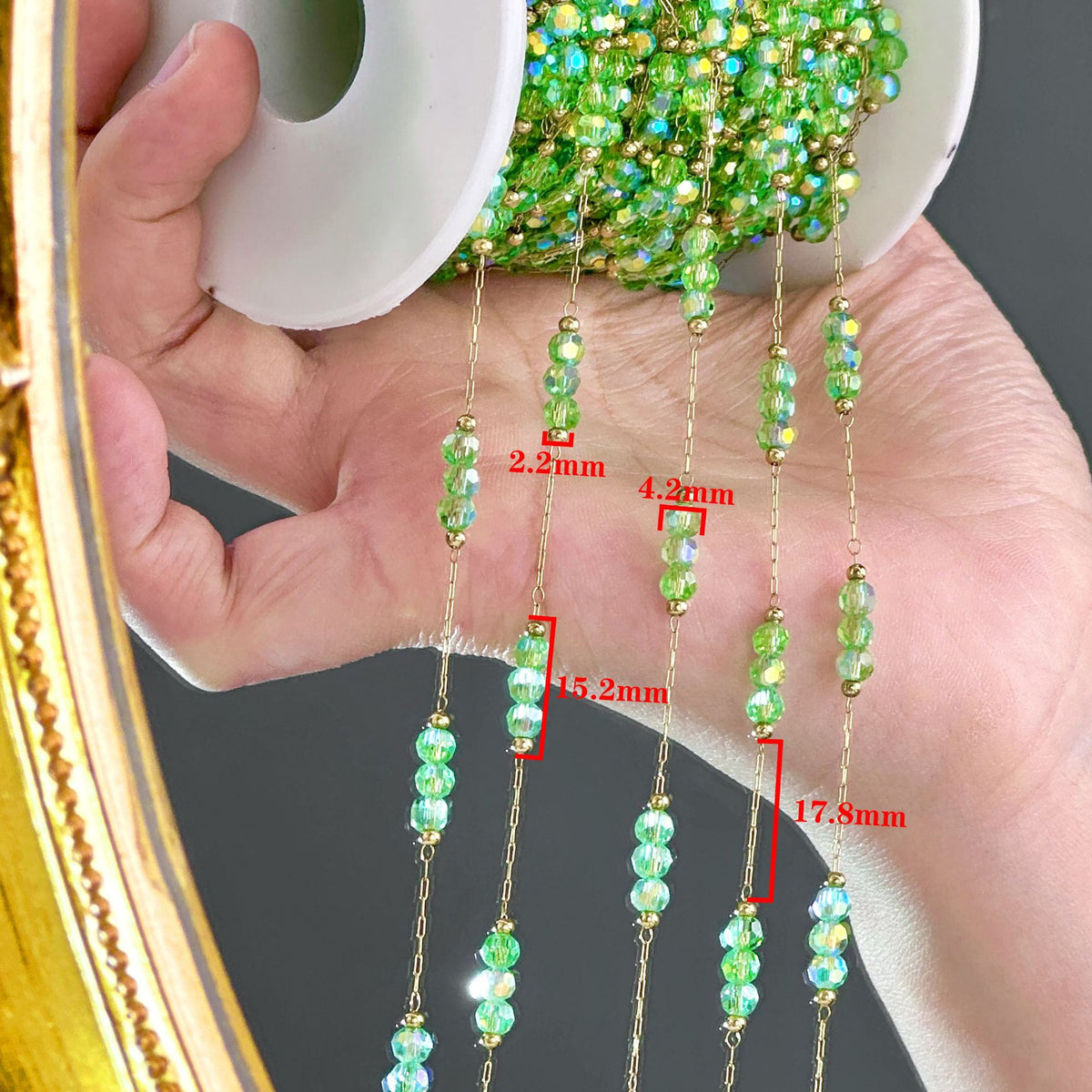 Crystal Tassel Chain – 18 Meters