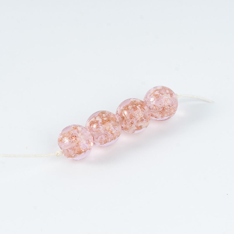 Gold Sand Luminous Glass Beads