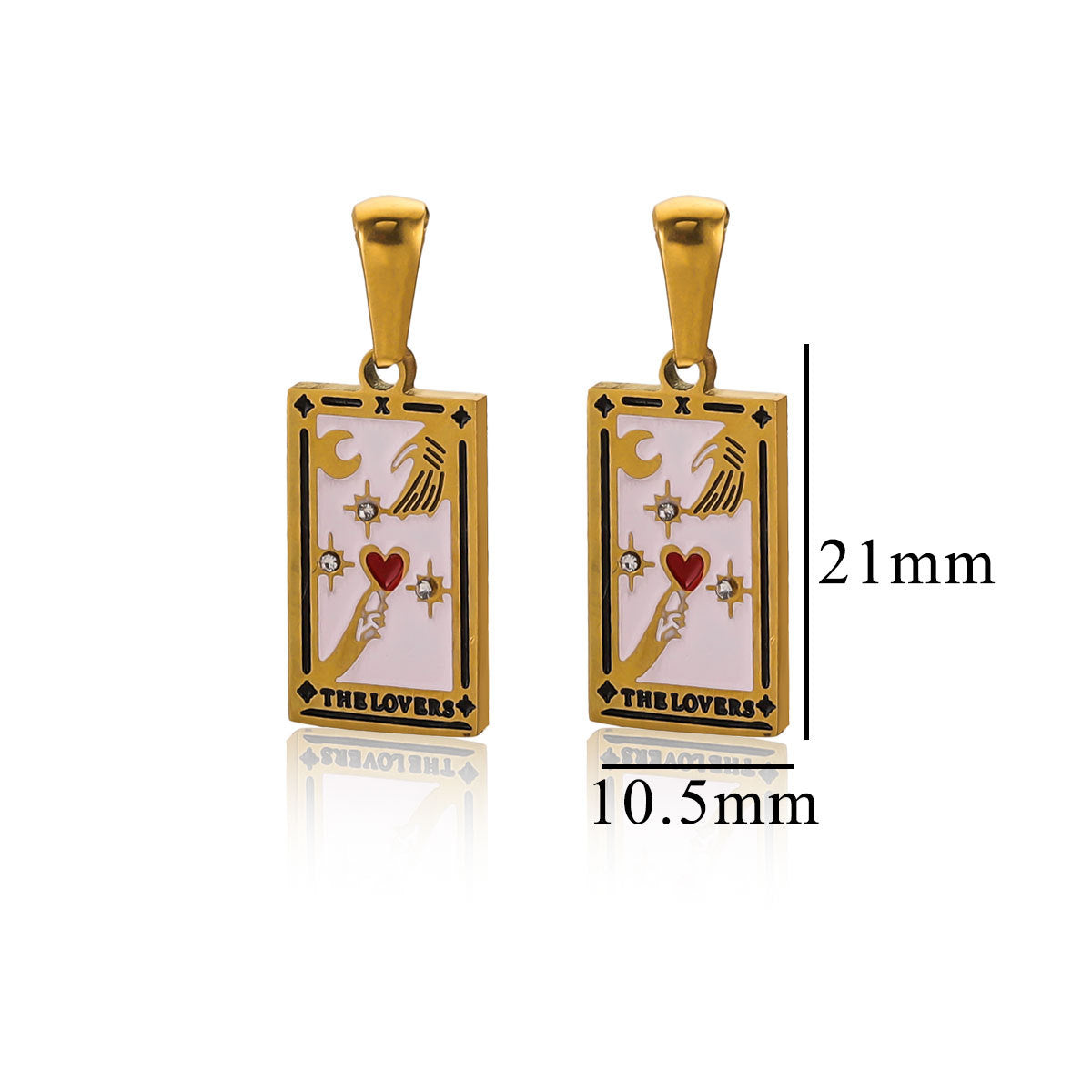 Vintage Tarot Card Pendant Charm