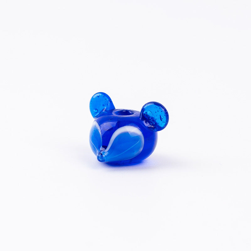 Cute Fox Glass Pendant Beads