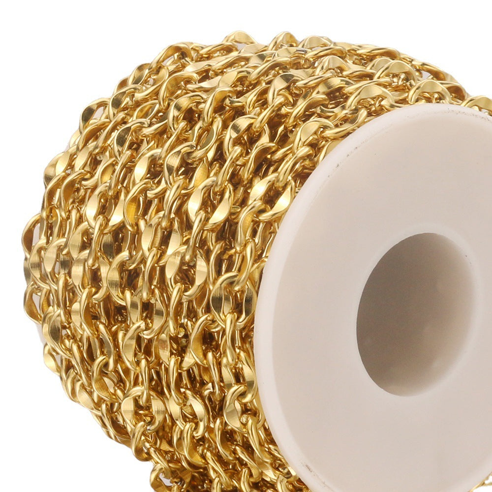 Stainless Steel Lip Link Chain – 5 Meters