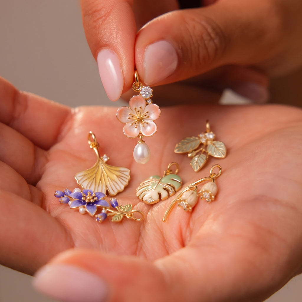 Botanical Flower Charms