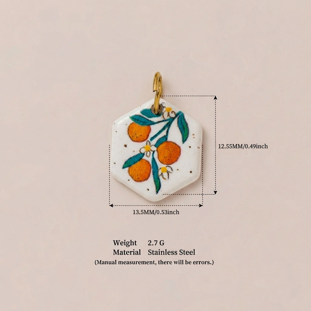 Bird & Flower Pendant Charms