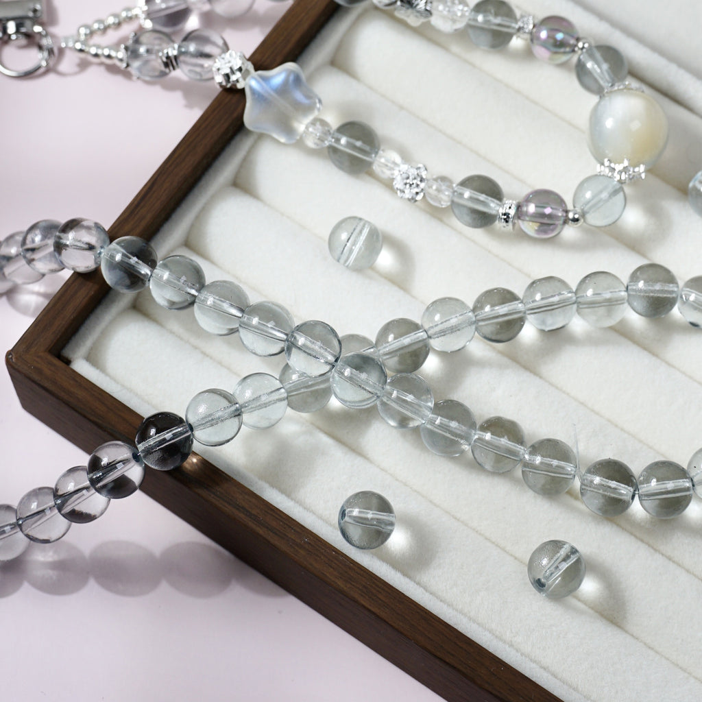 Glass Crystal-Style Round Beads