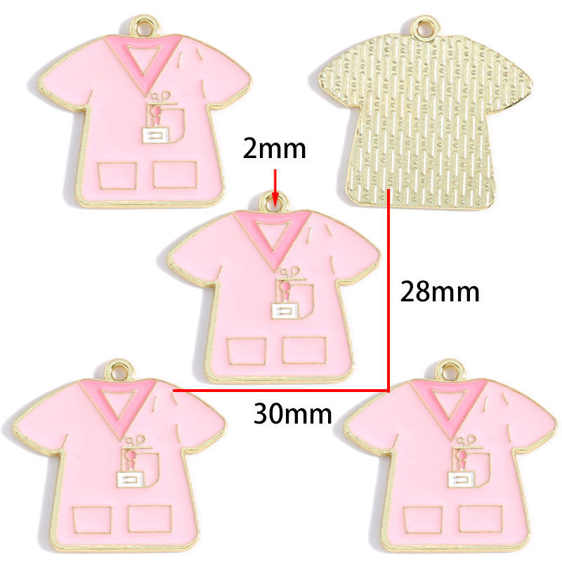 Nurse Hat & Medical Tool Alloy Charms – Colorful Healthcare-Themed Pendants for DIY Bracelets, Keychains & Jewelry Making