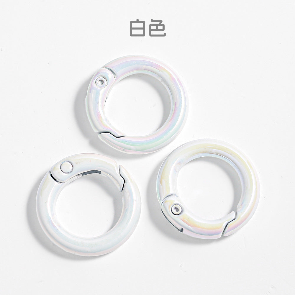 Colorful Alloy Spring Key Rings