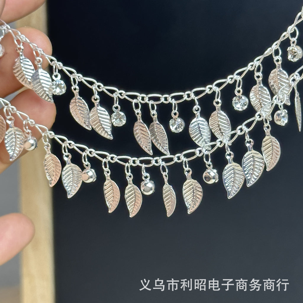 Swaying Leaf Crystal Fringe Chain – 10 Meters