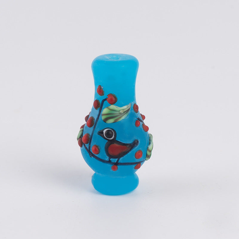Hand-Painted Colorful Glazed Vase Beads