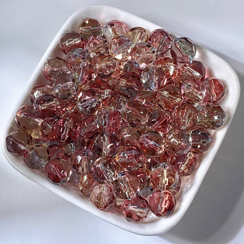 Irregular Crystal-Style Glazed Glass Beads