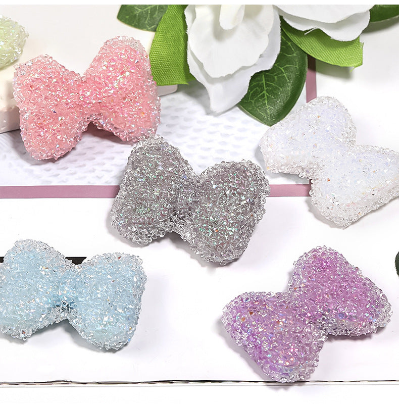 Sparkling Rhinestone Bow Beads