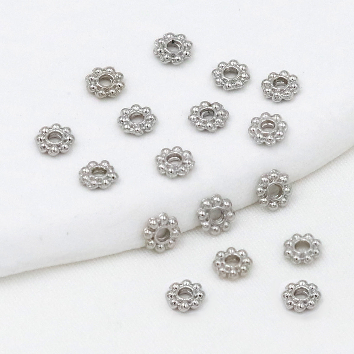 Gold Snowflake Gear Spacer Beads