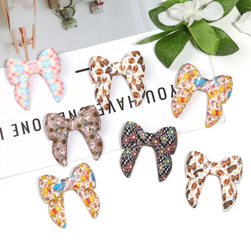3D Iridescent Silicone Bow Beads