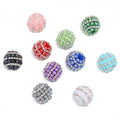 Pearl Rhinestone Ball Beads – Decorative Straight-Hole Pearl & Crystal-Style Beads for DIY Keychains, Phone Charms & Beadable Pens