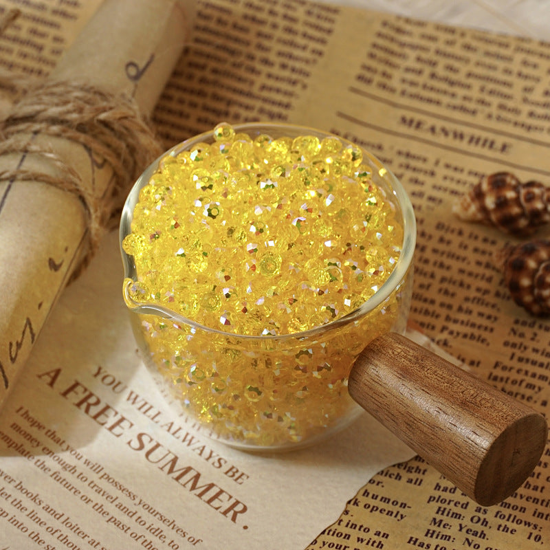 Faceted Crystal-Style Rondelle Beads
