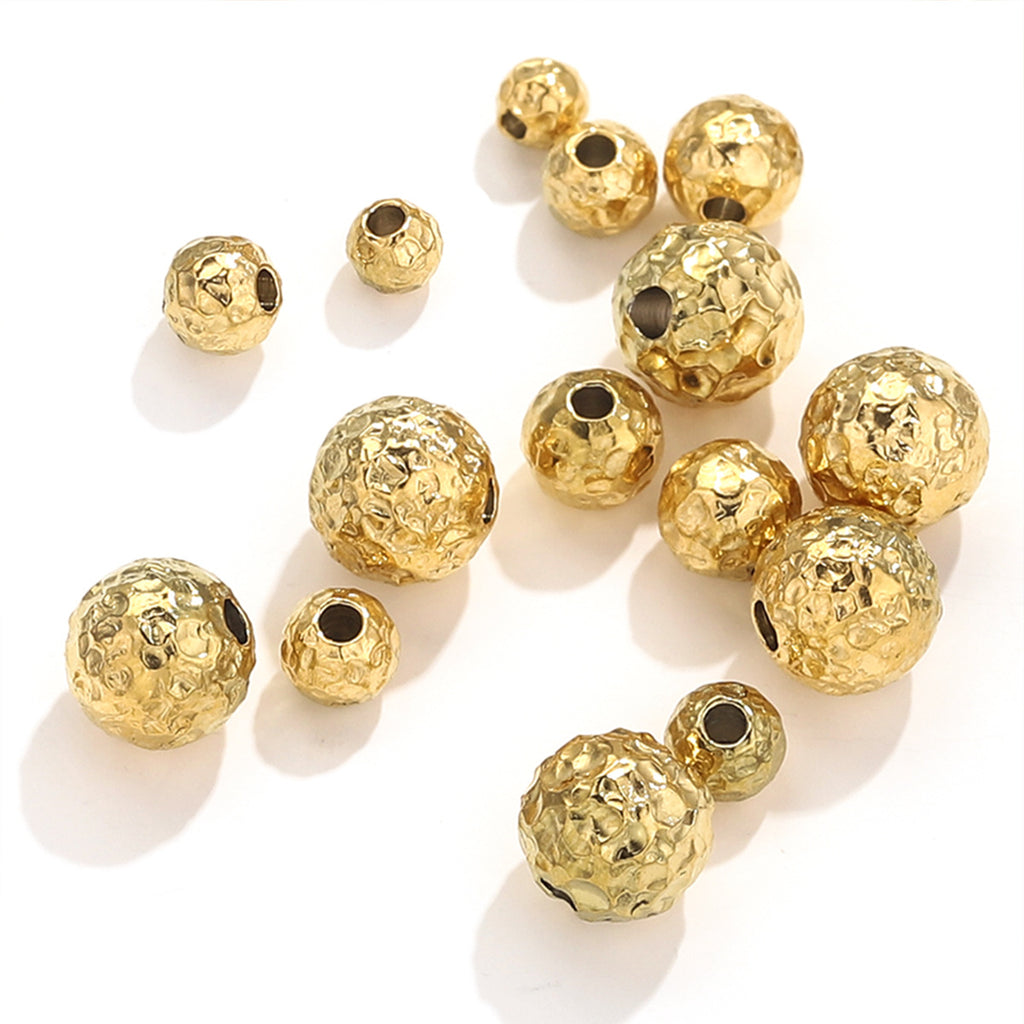 Textured Stainless Steel Tube Beads