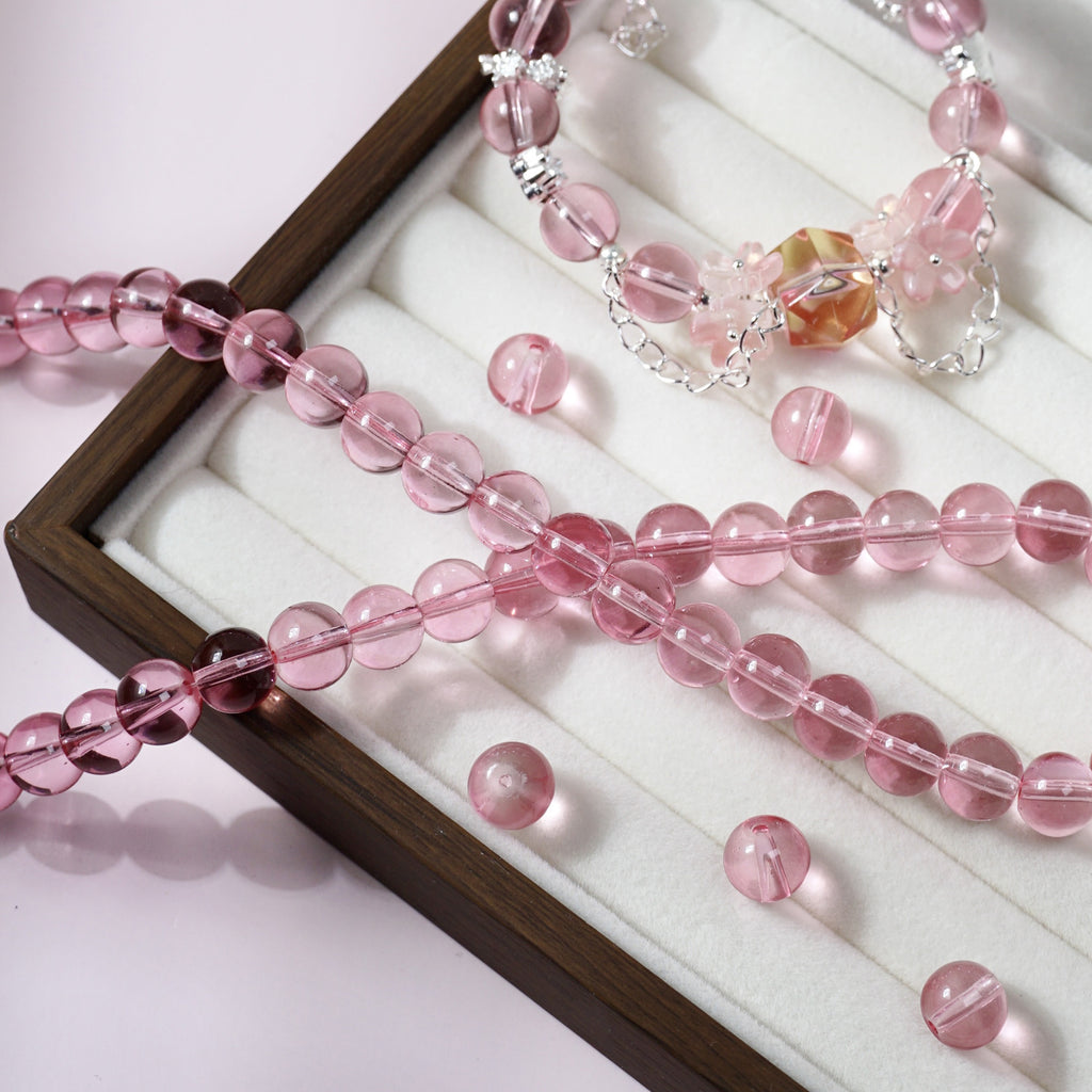 Glass Crystal-Style Round Beads