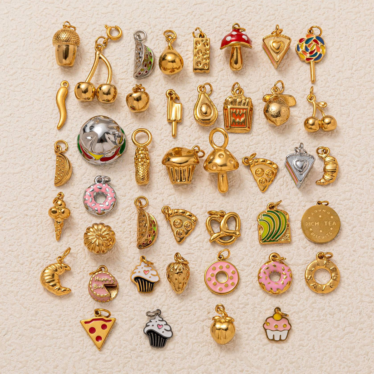Cake, Pizza & Food Charms
