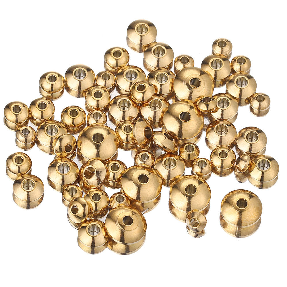 Gold-Plated Stainless Steel Abacus Spacer Beads