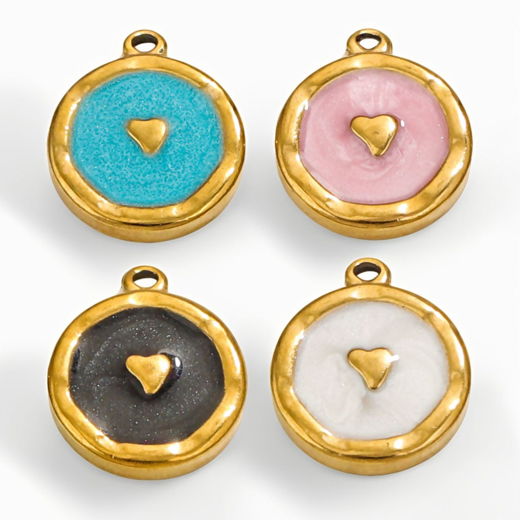 Puffy Heart Charms