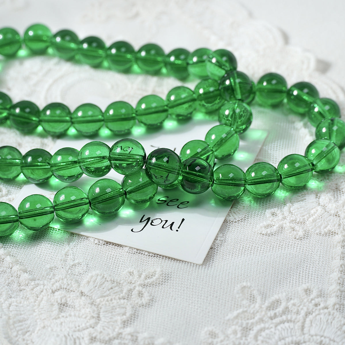 Crystal Glass Round Beads