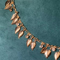 Swaying Leaf Crystal Fringe Chain – 10 Meters