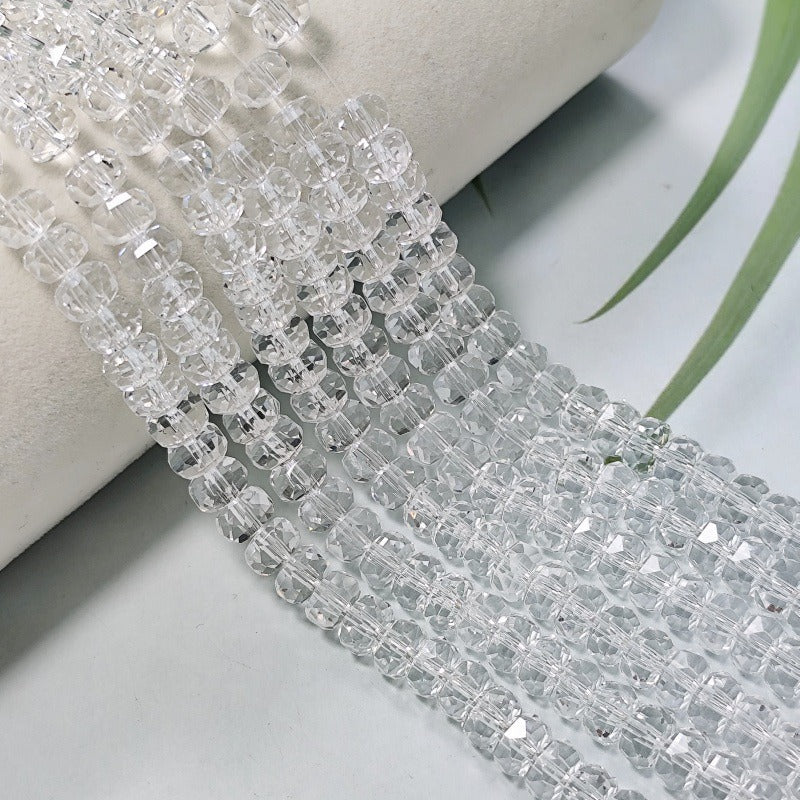 Faceted Crystal Rondelle Beads