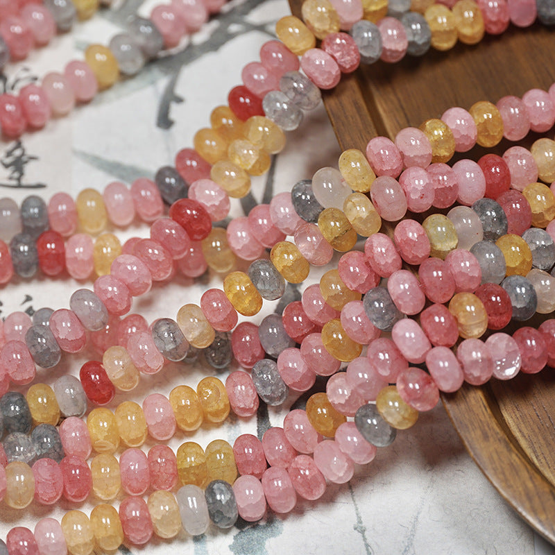 Jade-Style Glazed Abacus Spacer Beads