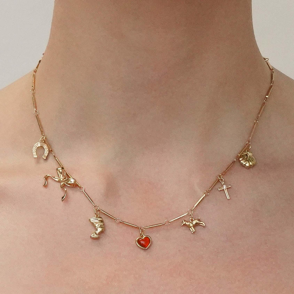Butterfly, Heart & Cross Charms