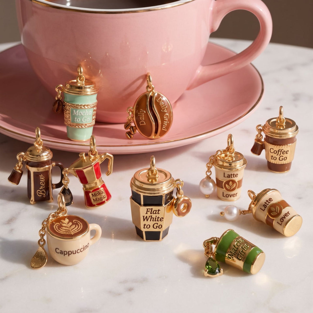 Coffee Pendant Charm