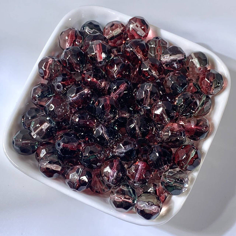 Irregular Crystal-Style Glazed Glass Beads