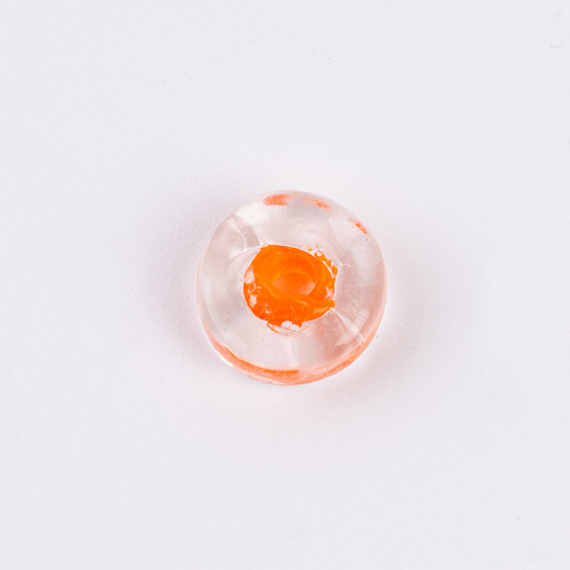 Colorful Powder-Glazed Flat Spacer Beads