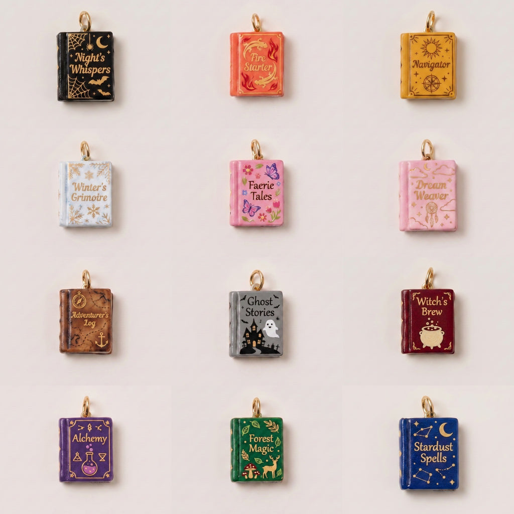 Magic Book Pendant Charms