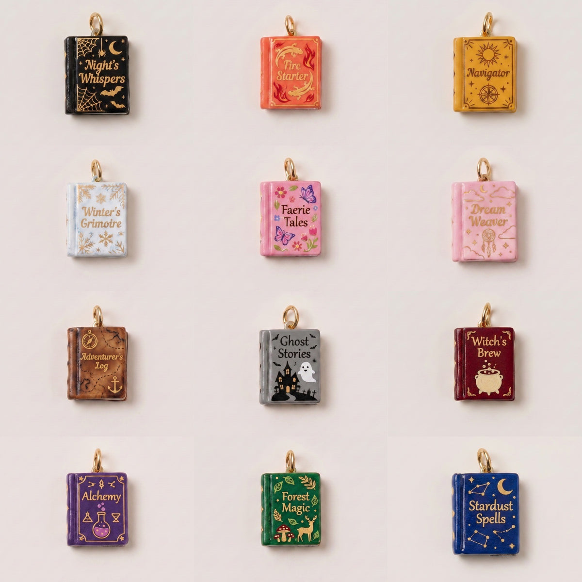 Magic Book Pendant Charms