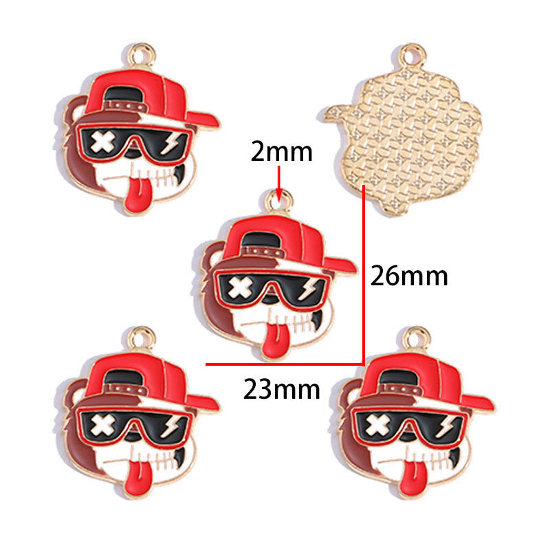 Hip-Hop Style Alloy Charms – Colorful Headphone & Sneaker Pendants for DIY Keychains, Bag Charms, Bracelets & Jewelry Making