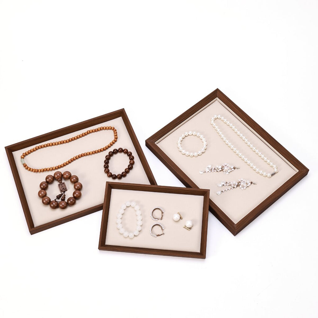 Black Walnut-Pattern Wooden Display Tray