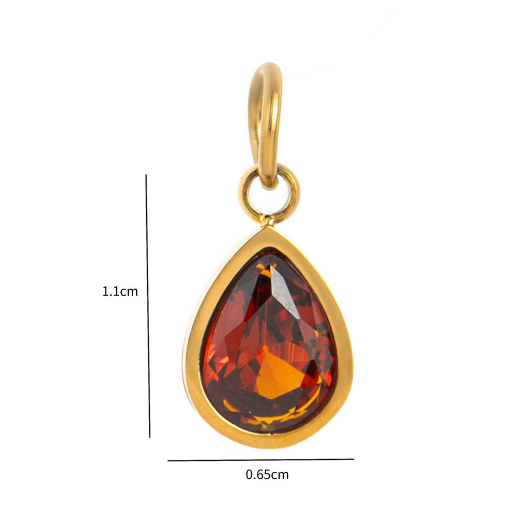 Heart Birthstone Charms