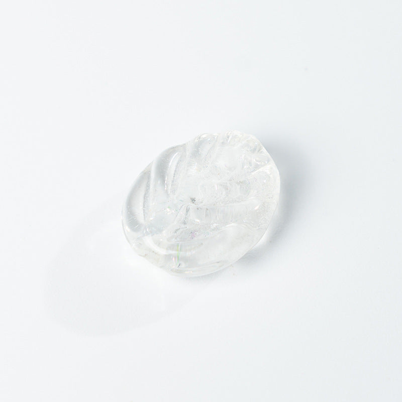Colorful Powder-Glazed Glass Leaf Beads