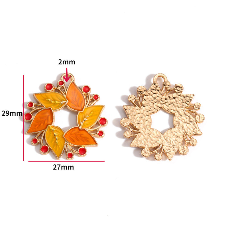 Thanksgiving Turkey Alloy Charms – Colorful Fall Holiday Enamel-Style Pendants for DIY Bracelets, Keychains & Jewelry Making