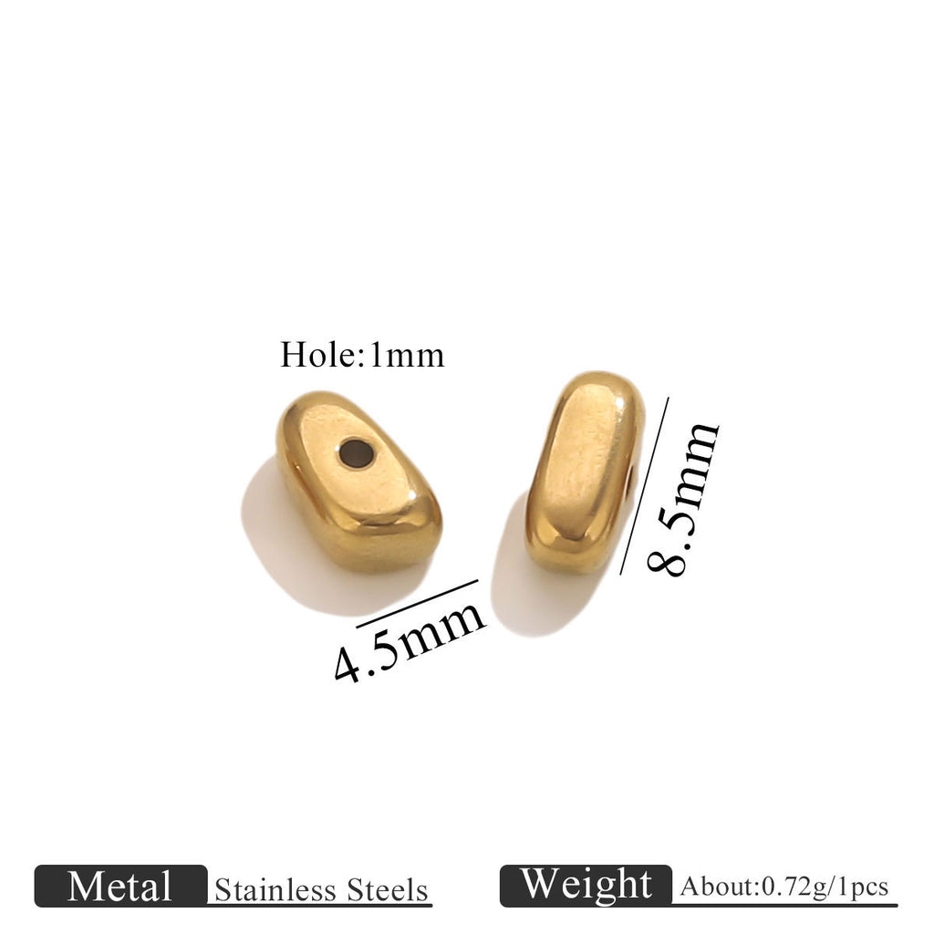 Irregular Stainless Steel Spacer Beads