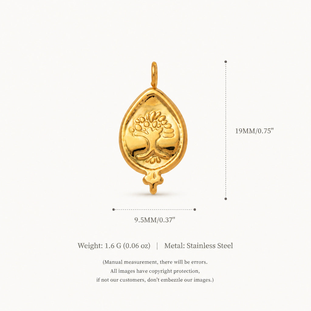 Elephant, Lotus & Heart Charms